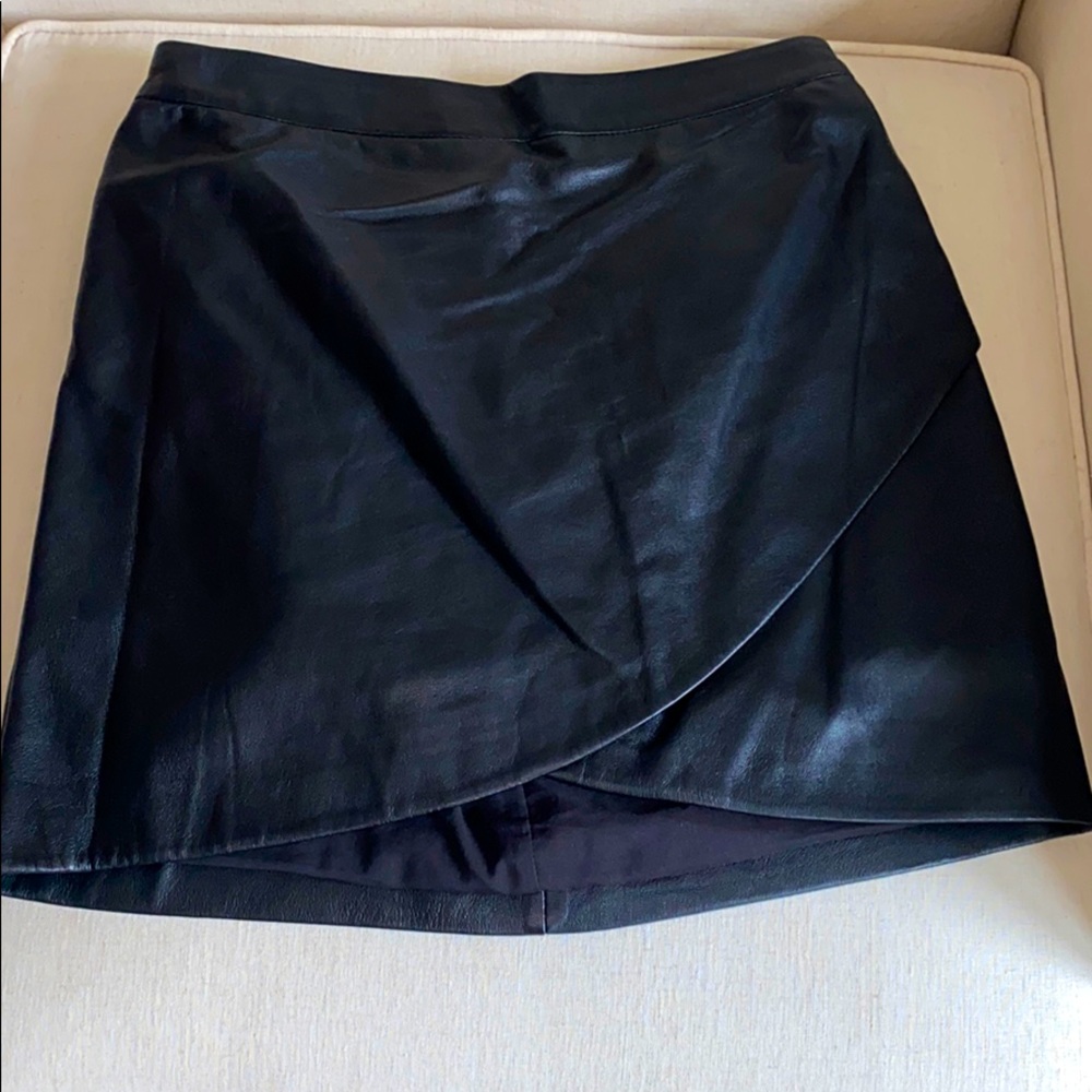 Banana Republic leather mini skirt